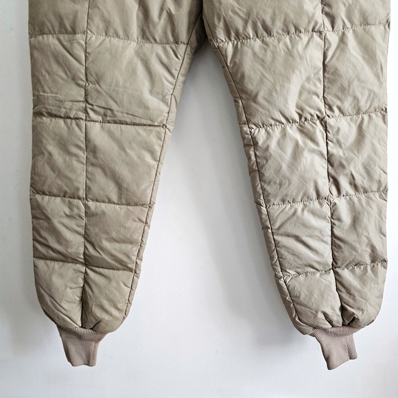Vintage 80s Walls Blizzard-Pruf Down Ski Pants XL Tall Beige USA Made Workwear - Picture 10 of 16